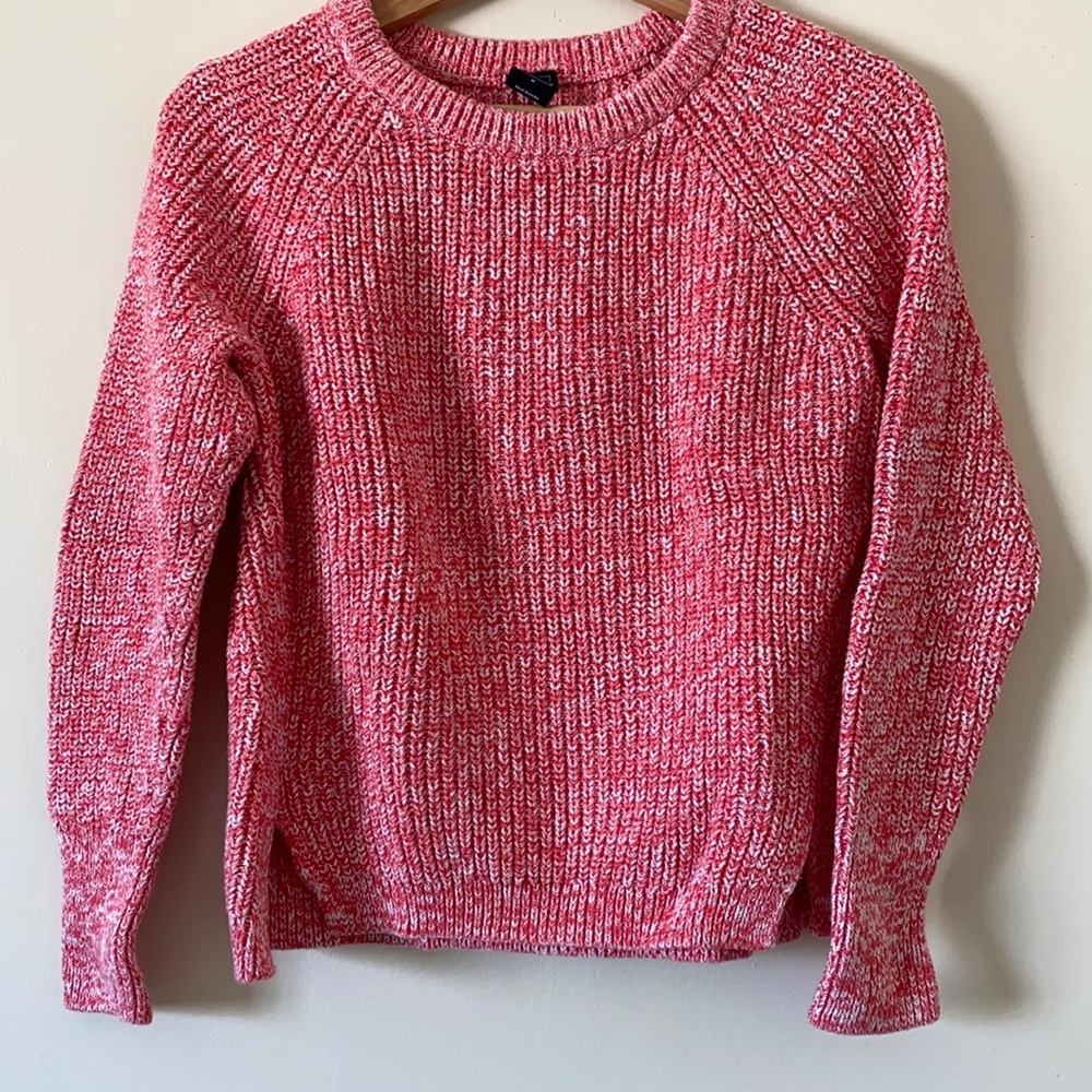 Gap knit sweater bright coral